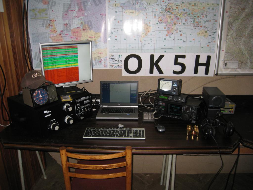 vyslac pracovit OK5H: 
ICOM IC-756 PRO III, OM2500, USB microKEYER II, DAIWA CN-801HP 
